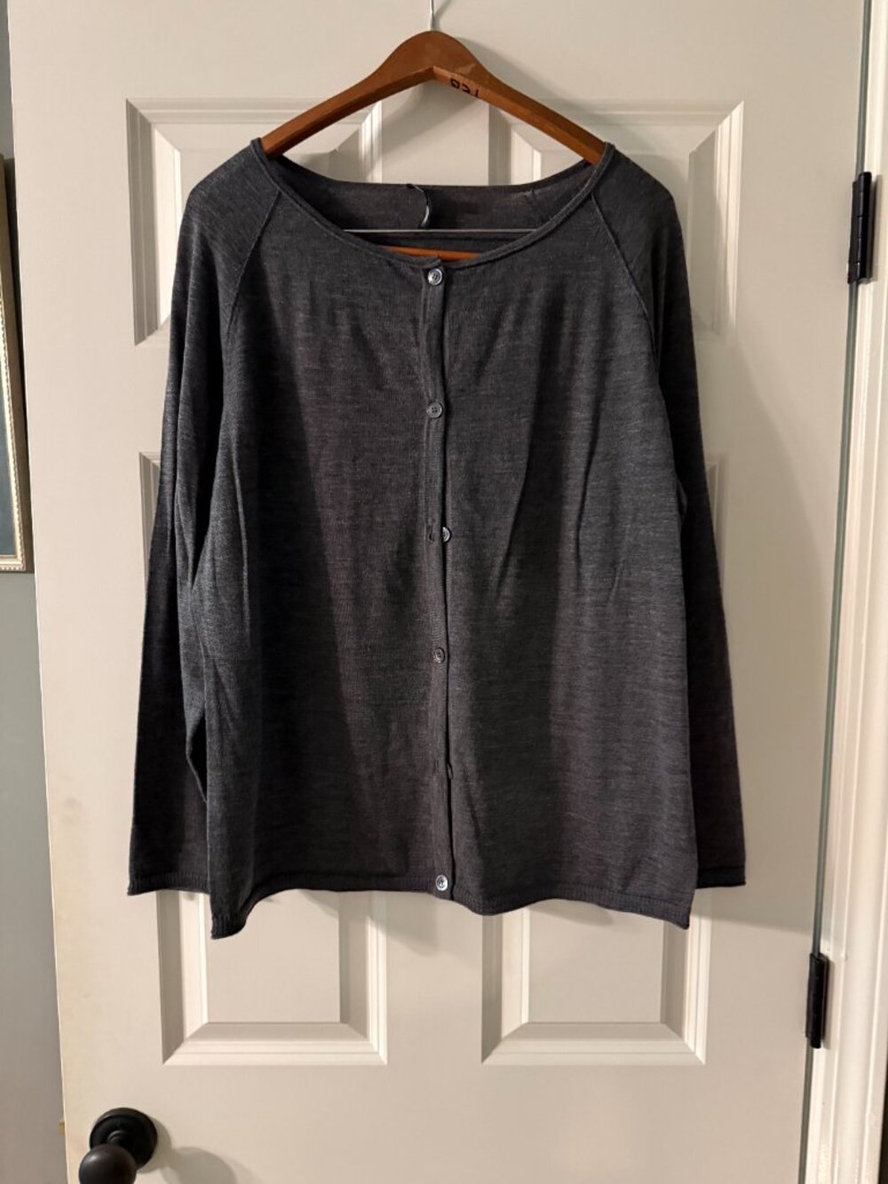 **Lafayette 148 Gray Wool Sweater**